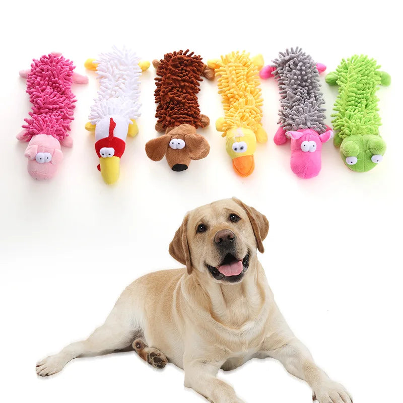 1 Plush Toy With A Dog Gnawing