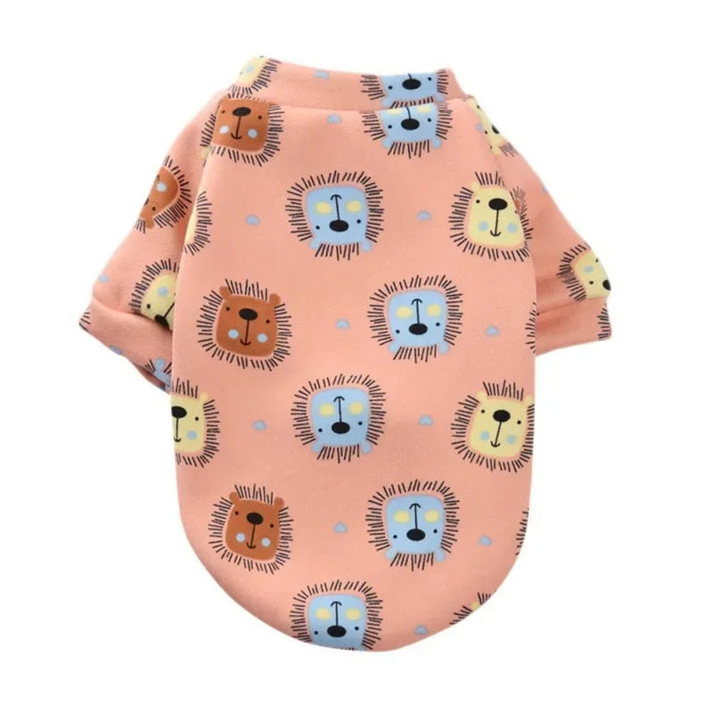 Animal Print Small Dog Hoodie