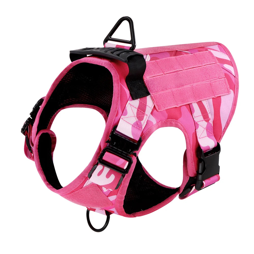 Pink Camouflage Dog Harness