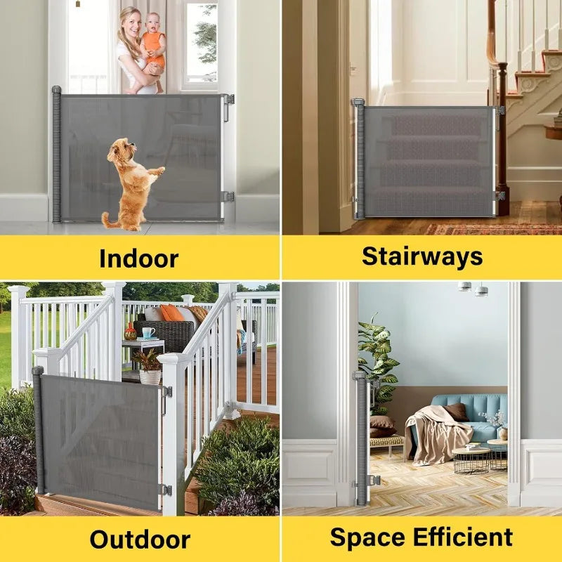 Retractable Baby Pet Gates for Doorways