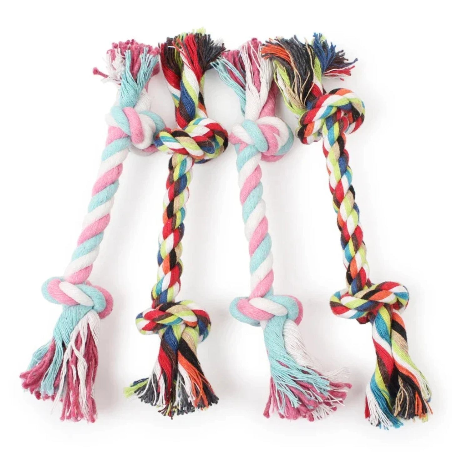 Puppy chew toy cotton knot rope