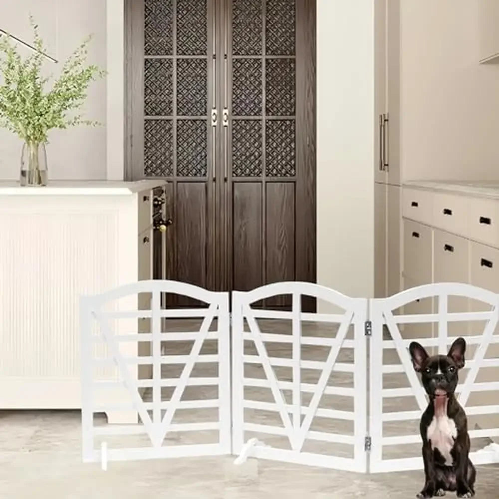 Foldable Freestanding Dog Gate