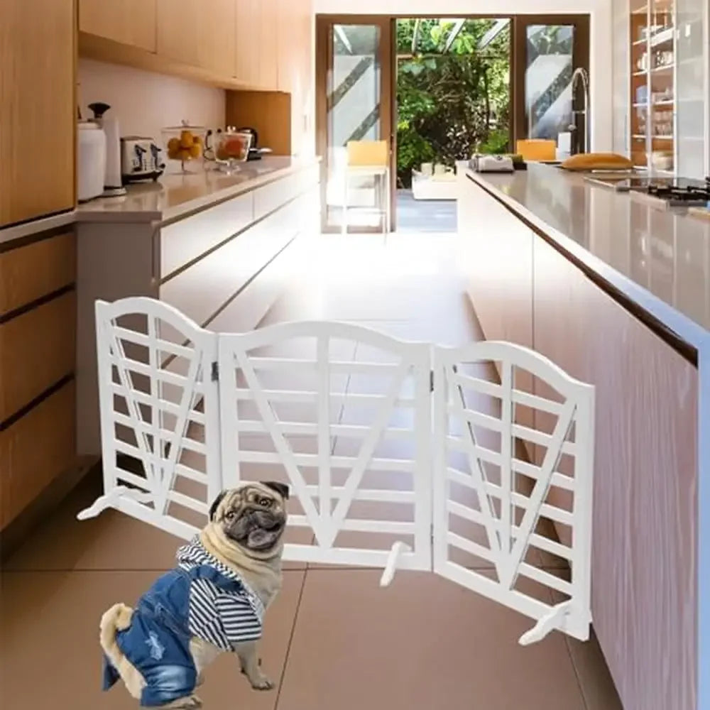 Foldable Freestanding Dog Gate