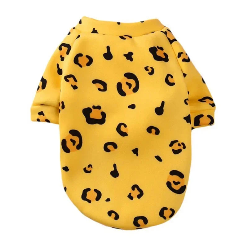 Animal Print Small Dog Hoodie