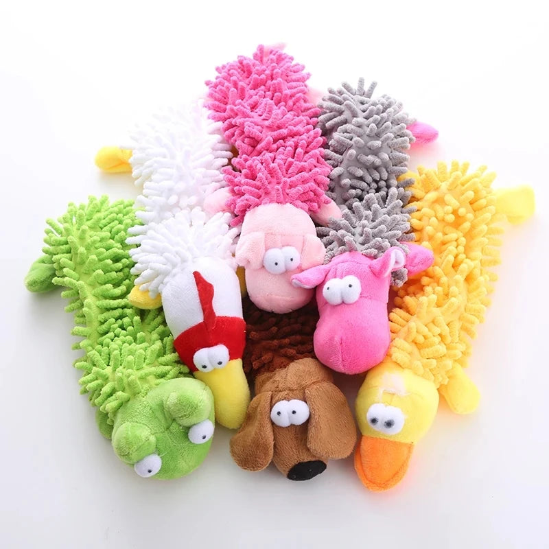1 Plush Toy With A Dog Gnawing