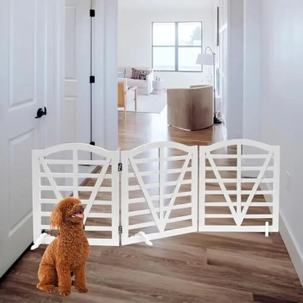 Foldable Freestanding Dog Gate