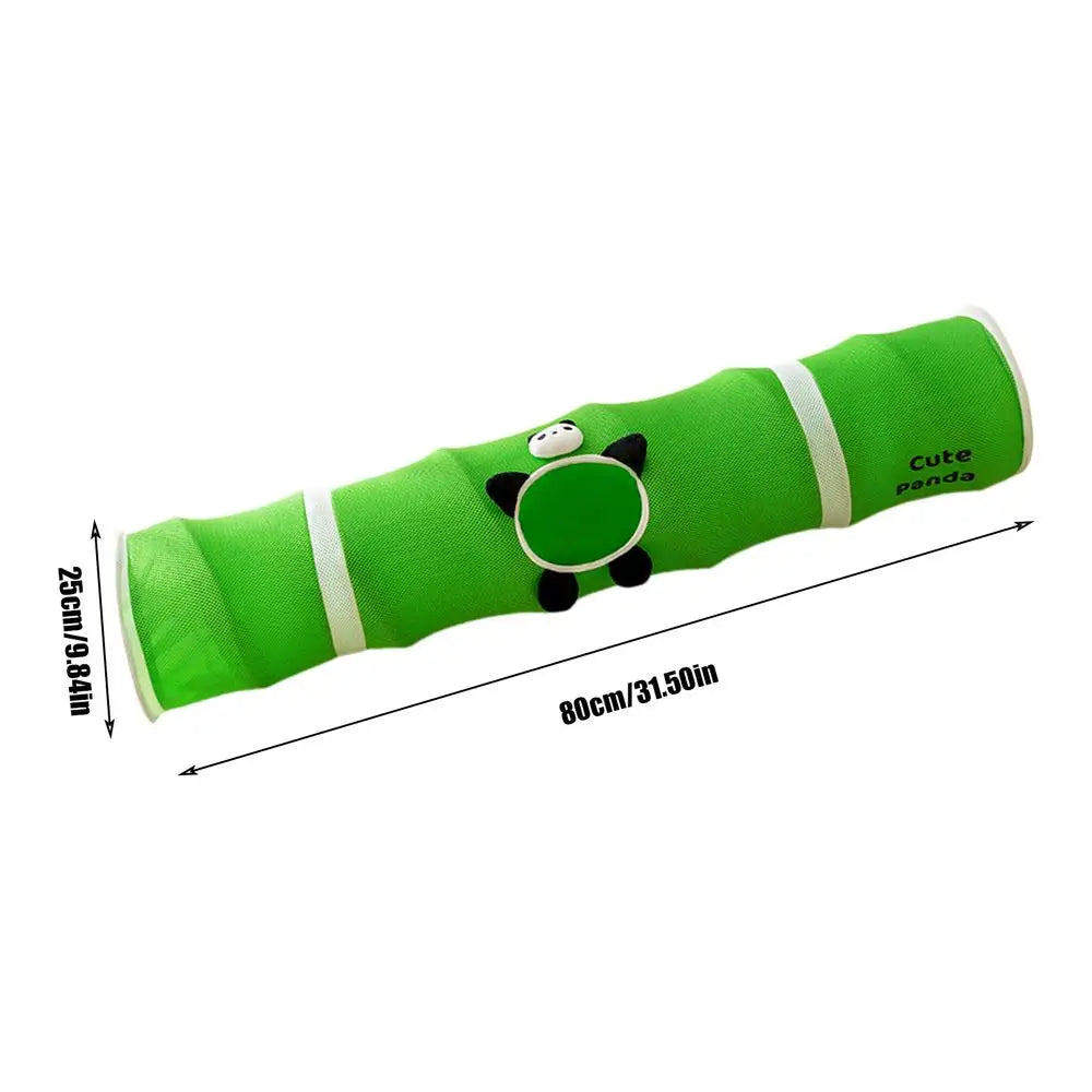 Cat play tunnel interactive toy Cats Scratching Running Toy Foldable Breathable Drill Barrel Indoor Pet cat passage amusing toys
