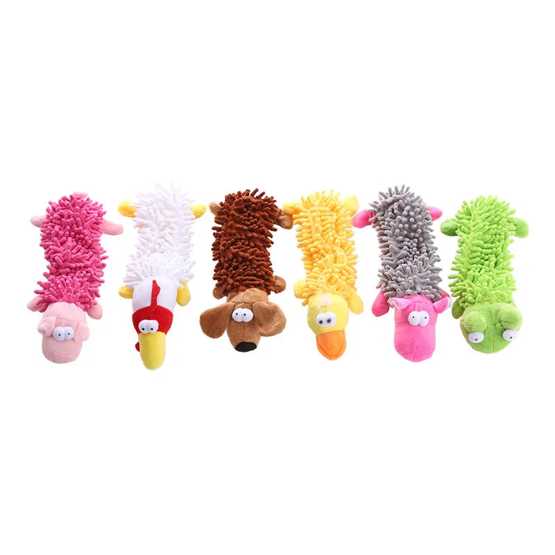 1 Plush Toy With A Dog Gnawing
