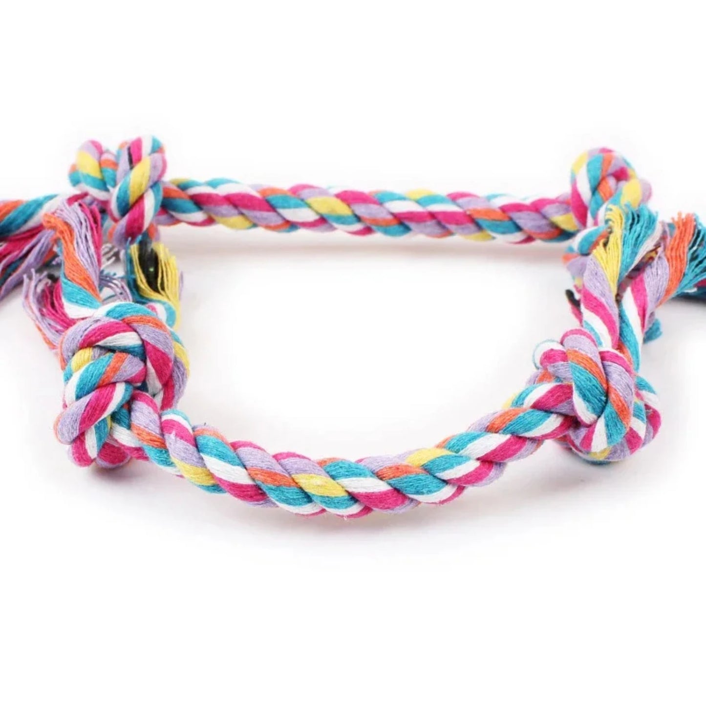 Puppy chew toy cotton knot rope