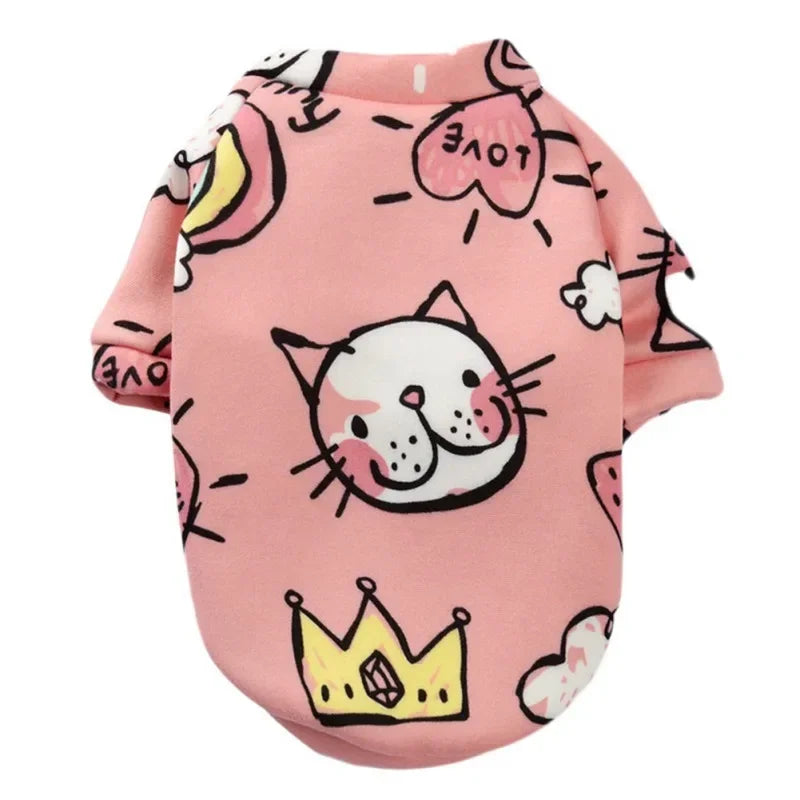 Animal Print Small Dog Hoodie