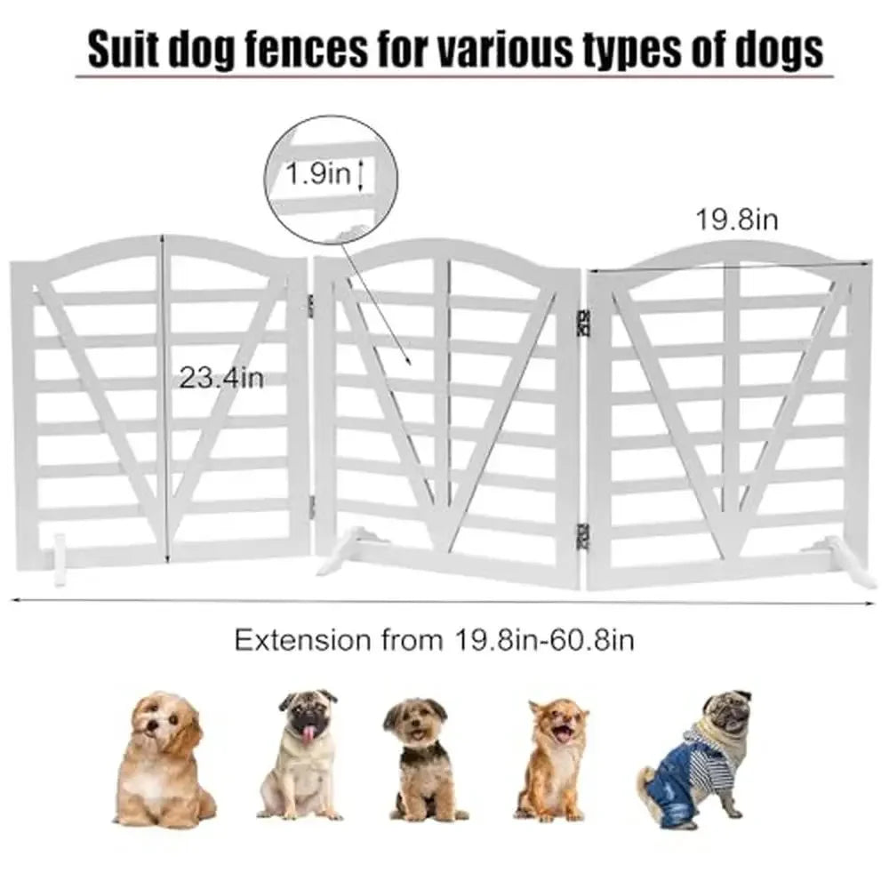 Foldable Freestanding Dog Gate