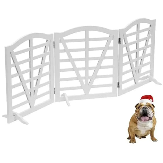 Foldable Freestanding Dog Gate