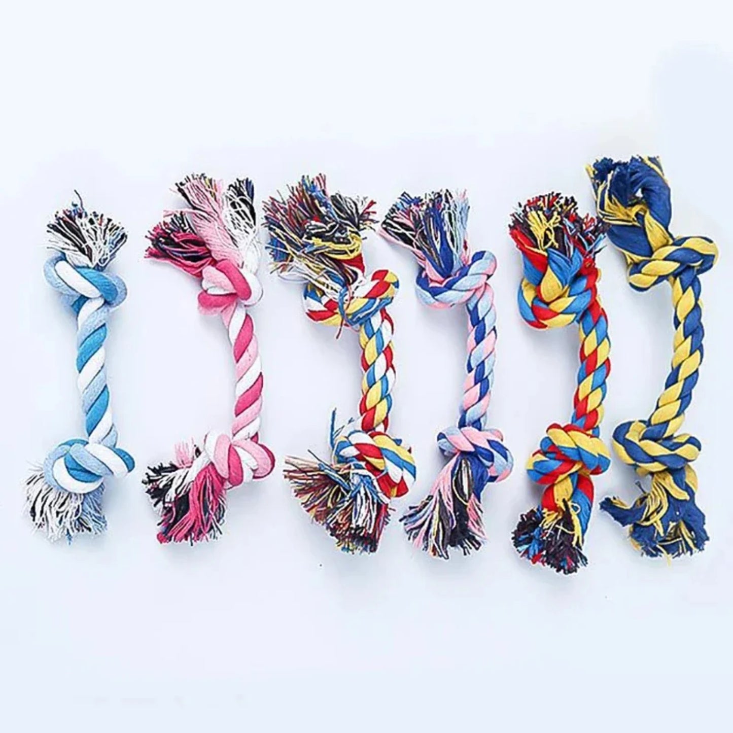 Puppy chew toy cotton knot rope