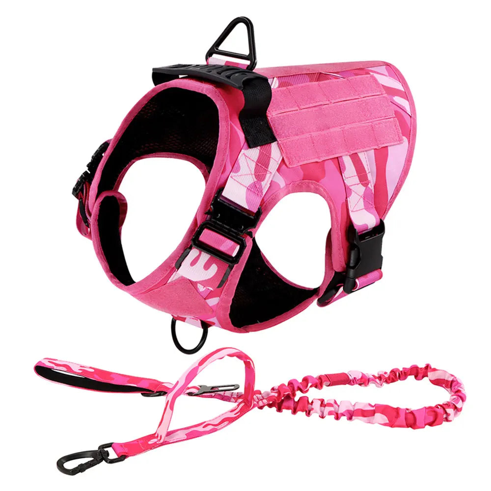 Pink Camouflage Dog Harness