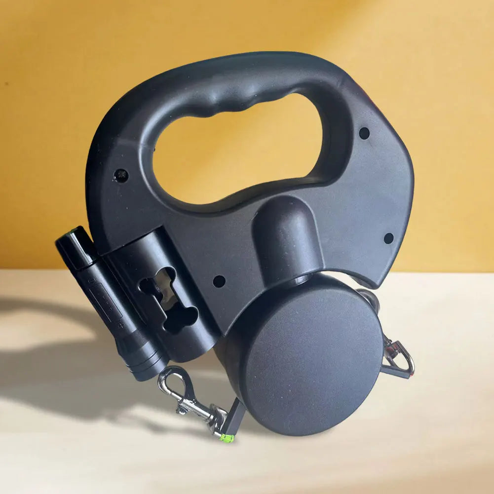 Double Headed Dog Leash Dog with LED Light