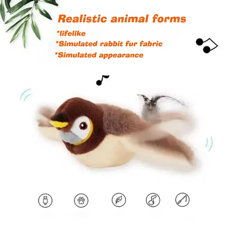 Simulation Bird Cat Interactive Toys