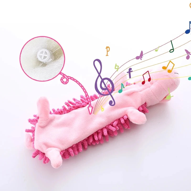 1 Plush Toy With A Dog Gnawing