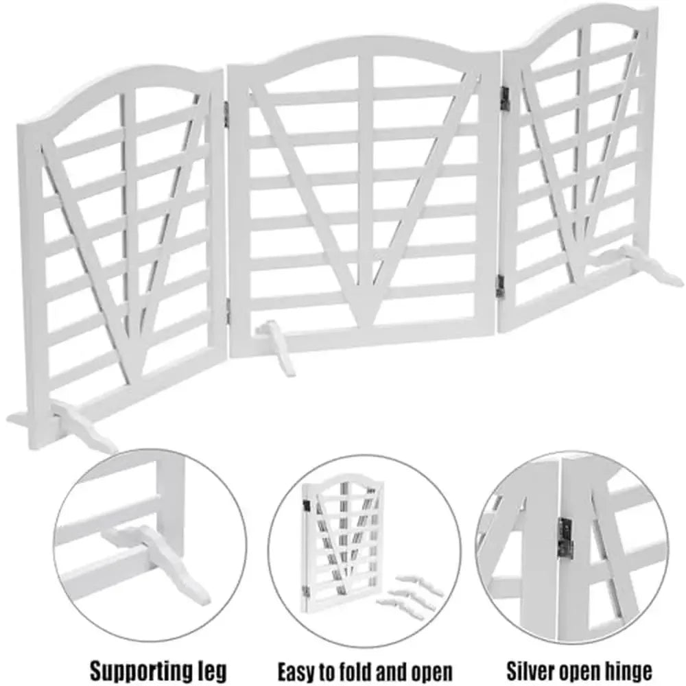 Foldable Freestanding Dog Gate