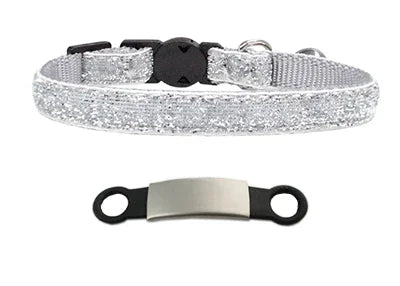 Nylon Cat Collar Personalized Pet Collars  Tag With Bell Adjustable Buckle Dog Collar Puppy Supplies Small Chihuahua