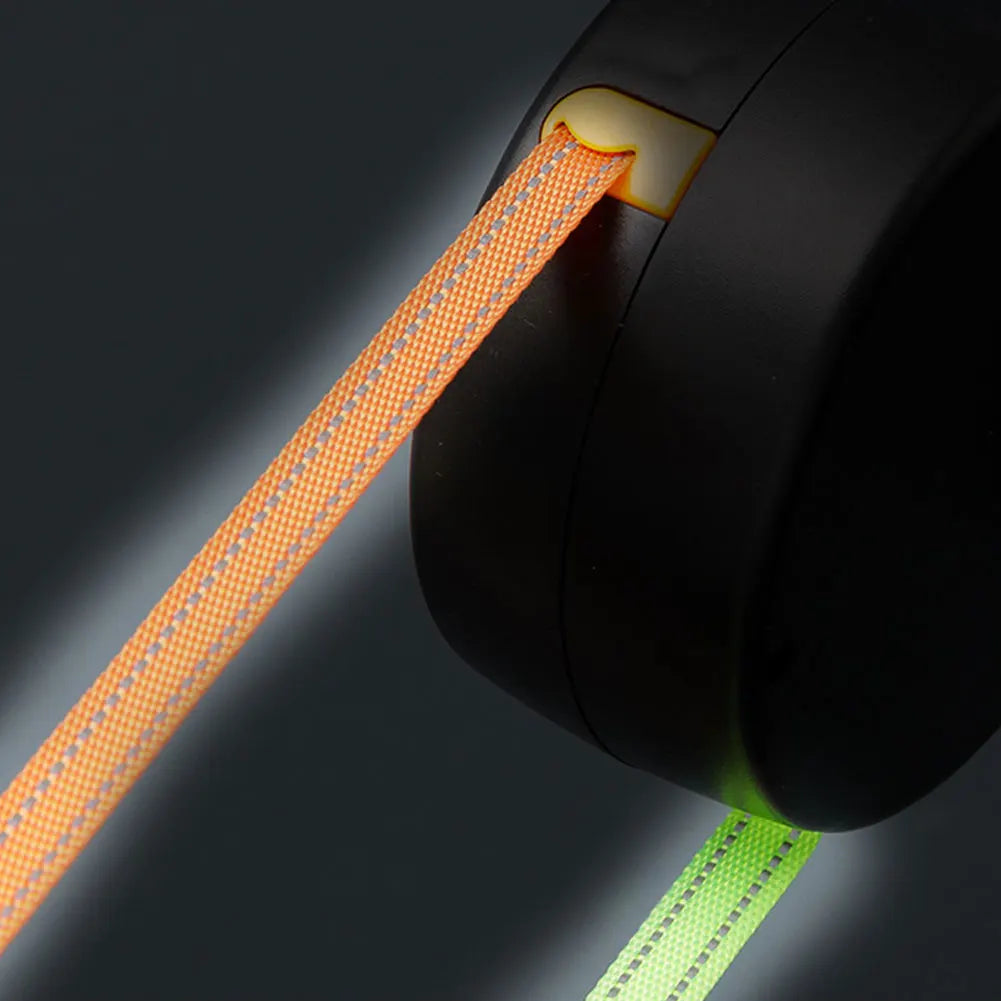 Double Headed Dog Leash Dog with LED Light