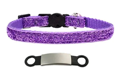 Nylon Cat Collar Personalized Pet Collars  Tag With Bell Adjustable Buckle Dog Collar Puppy Supplies Small Chihuahua
