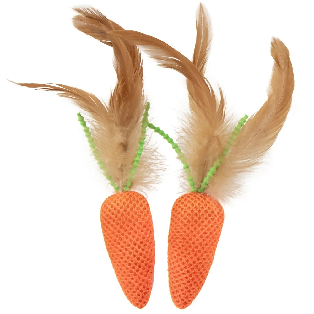 Flexible Bat and Chase Carrot Cat Toy