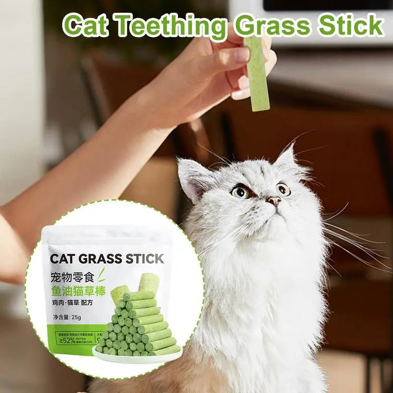 Cat Chew Toy for Teeth Cleaning Outdoor Cat Grass Snack