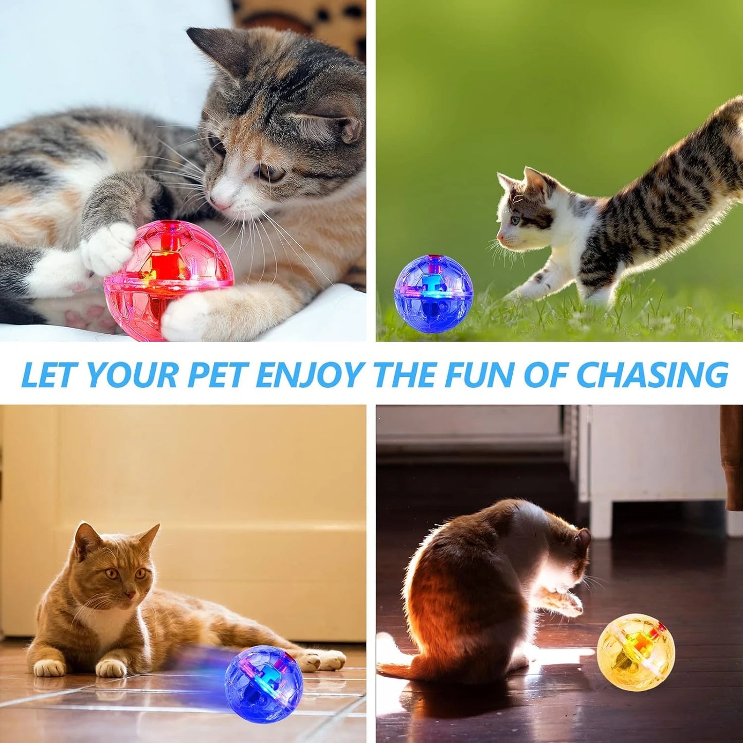 Glowing Motion Activated Cat Balls
