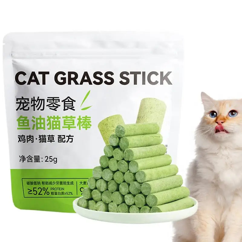 Cat Chew Toy for Teeth Cleaning Outdoor Cat Grass Snack