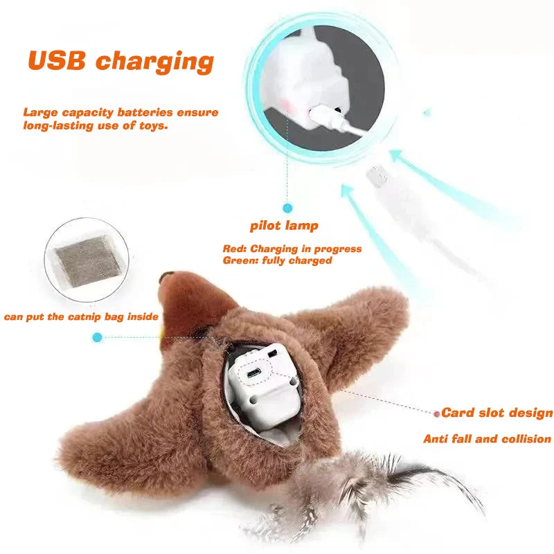 Simulation Bird Cat Interactive Toys
