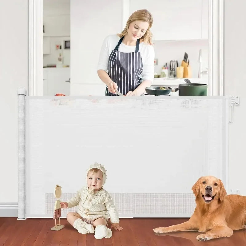 Retractable Baby Pet Gates for Doorways