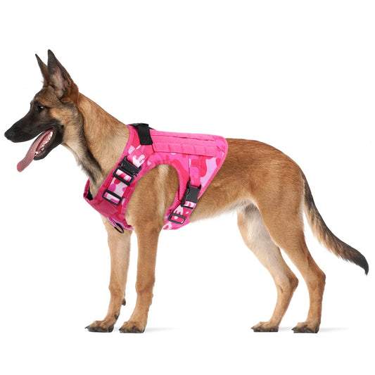 Pink Camouflage Dog Harness