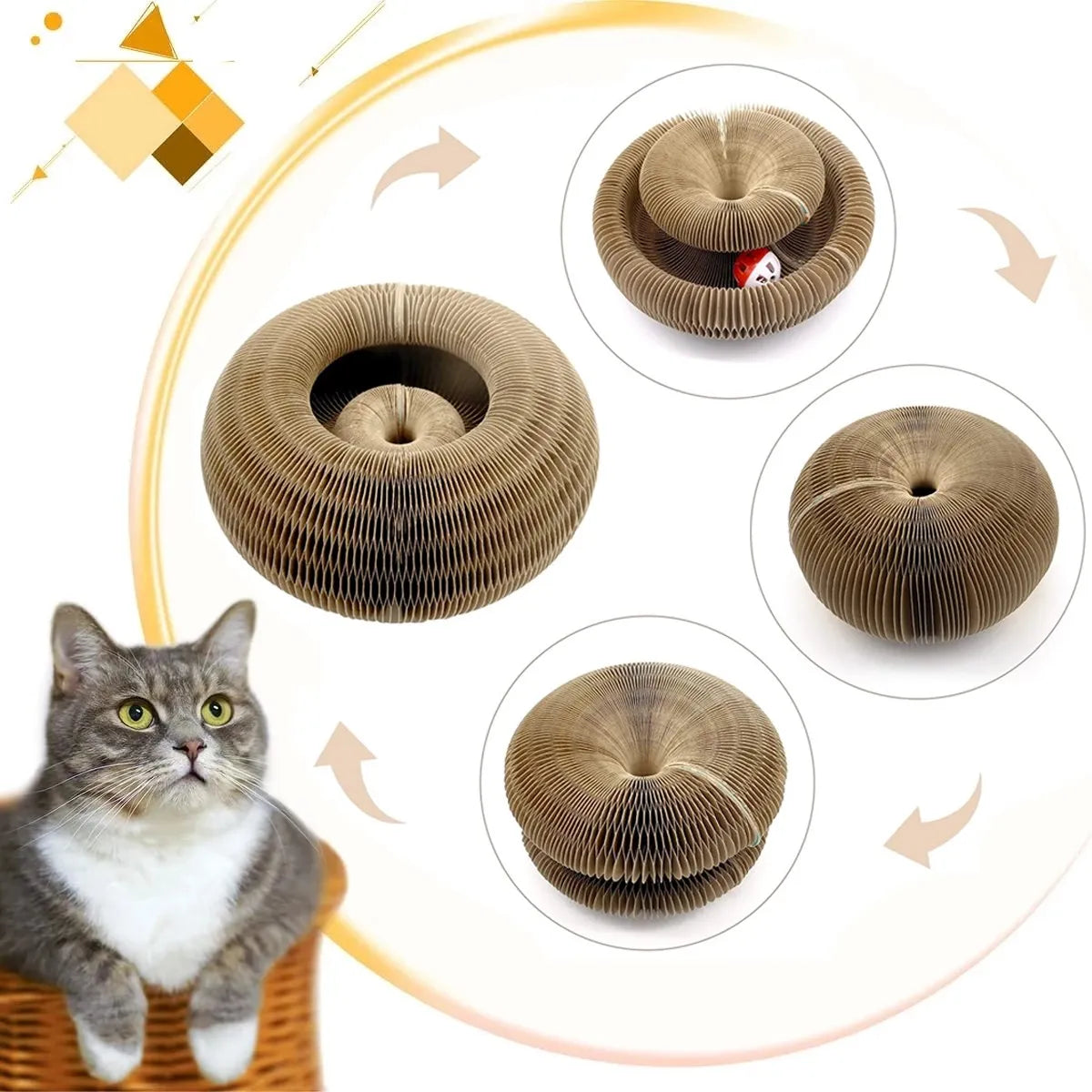 Foldable Magic Organ Cat Scratcher