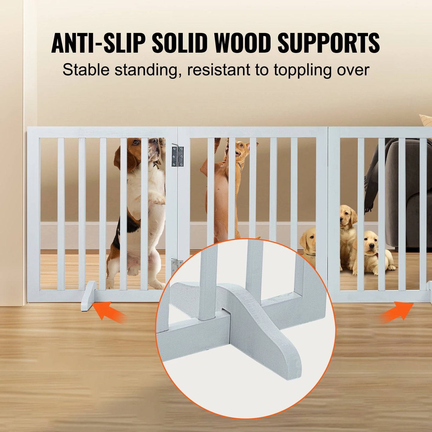 VEVOR Free Standing Dog Gate