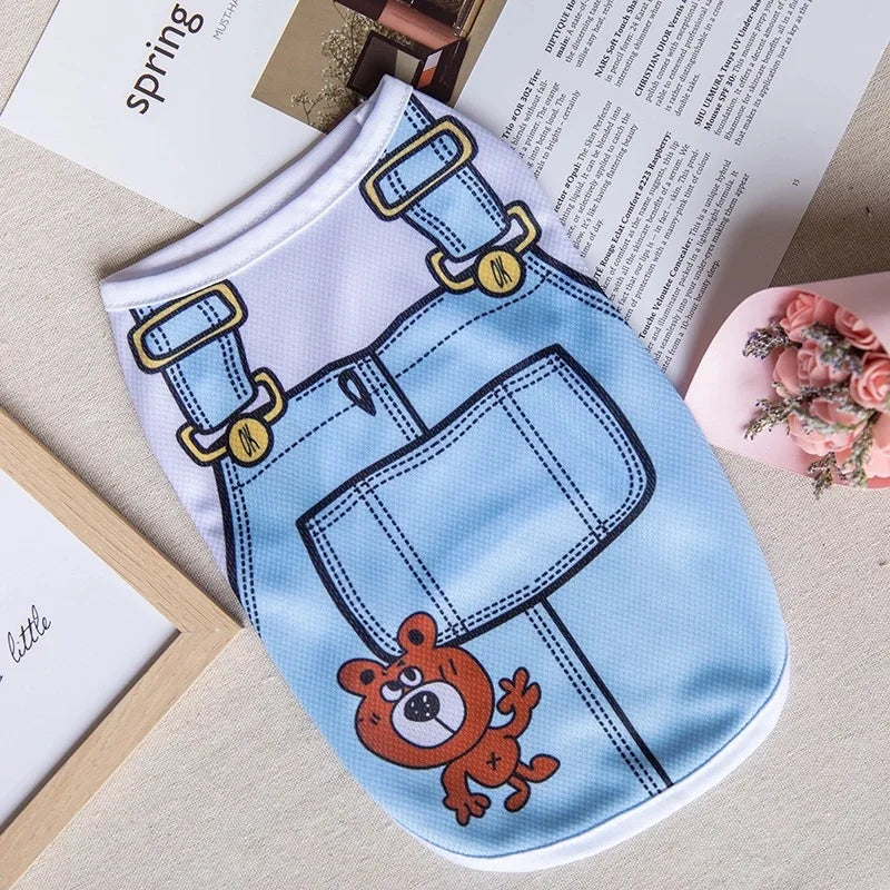 Quick-drying Yorkie Dog Vest Dog Tank Top