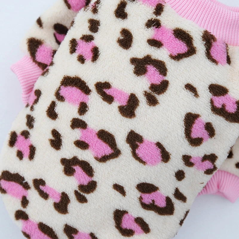 Lovely Leopard Pet Dog Clothes