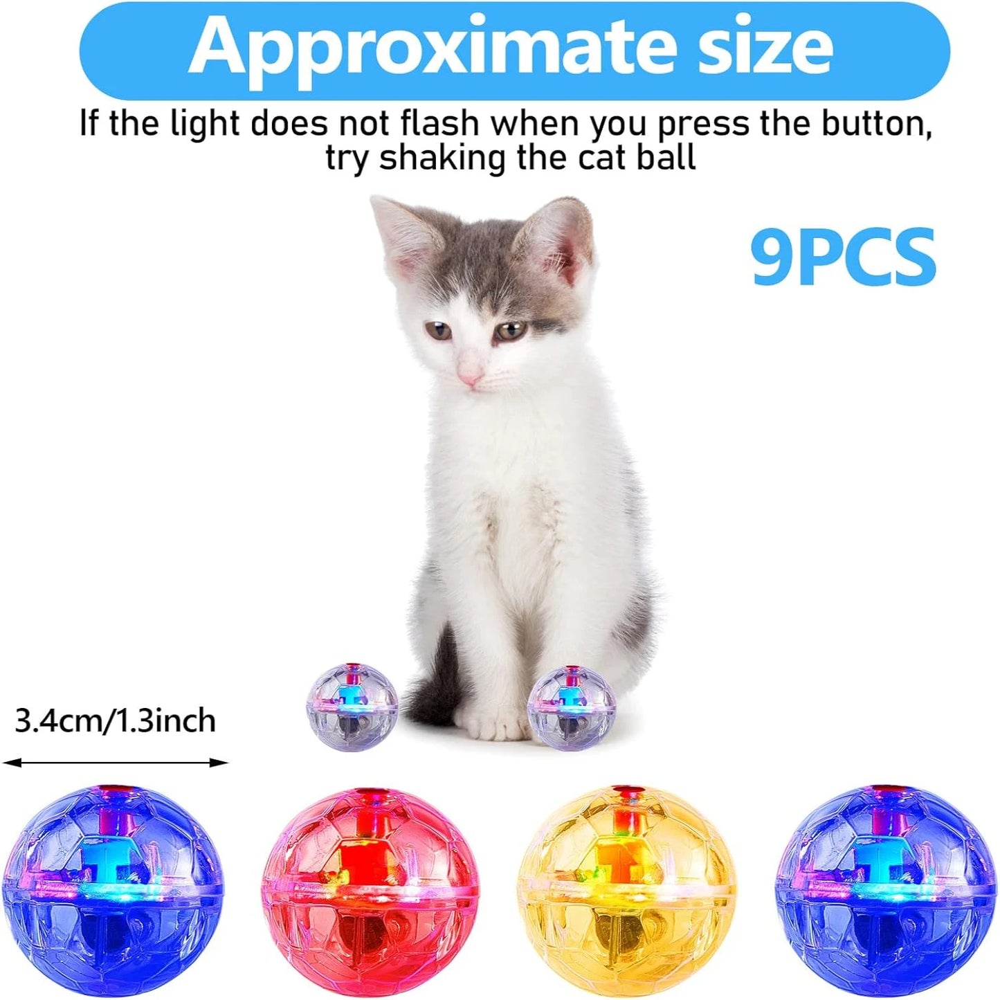 Glowing Motion Activated Cat Balls