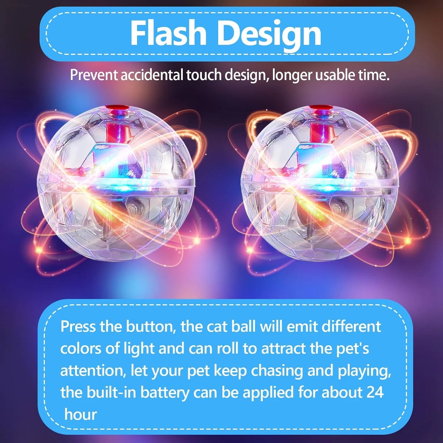 Glowing Motion Activated Cat Balls