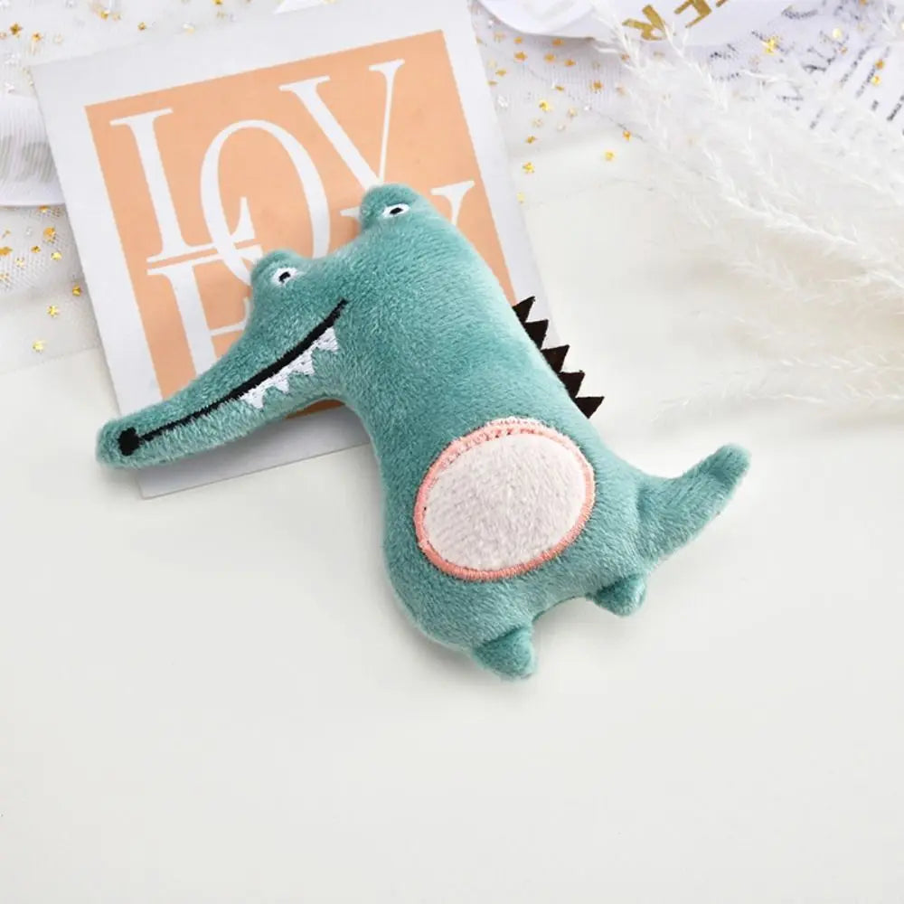 Pet Toys Cartoon Cute Bite Resistant Plush Toy Pet Chew Toy For Cats Dogs Pet Interactive Supplies Pet Partner with holes
