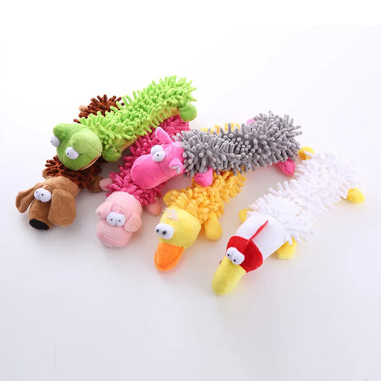1 Plush Toy With A Dog Gnawing
