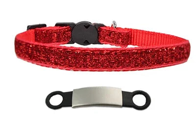 Nylon Cat Collar Personalized Pet Collars  Tag With Bell Adjustable Buckle Dog Collar Puppy Supplies Small Chihuahua