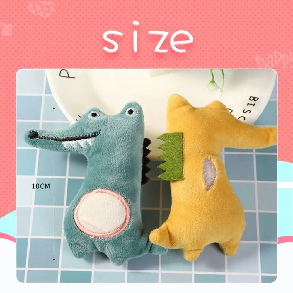 Pet Toys Cartoon Cute Bite Resistant Plush Toy Pet Chew Toy For Cats Dogs Pet Interactive Supplies Pet Partner with holes