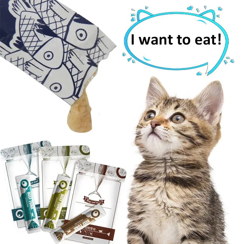 Wet Food Cat Snack Strips