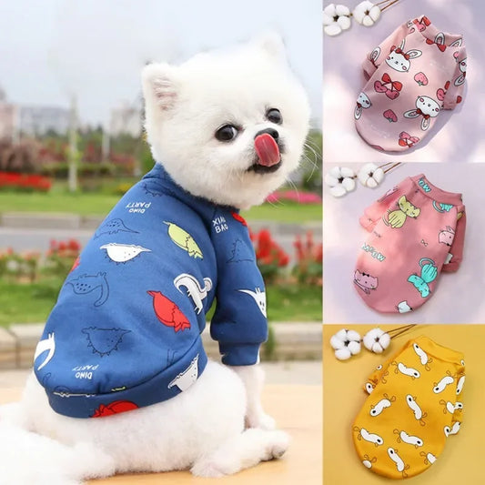 Animal Print Small Dog Hoodie