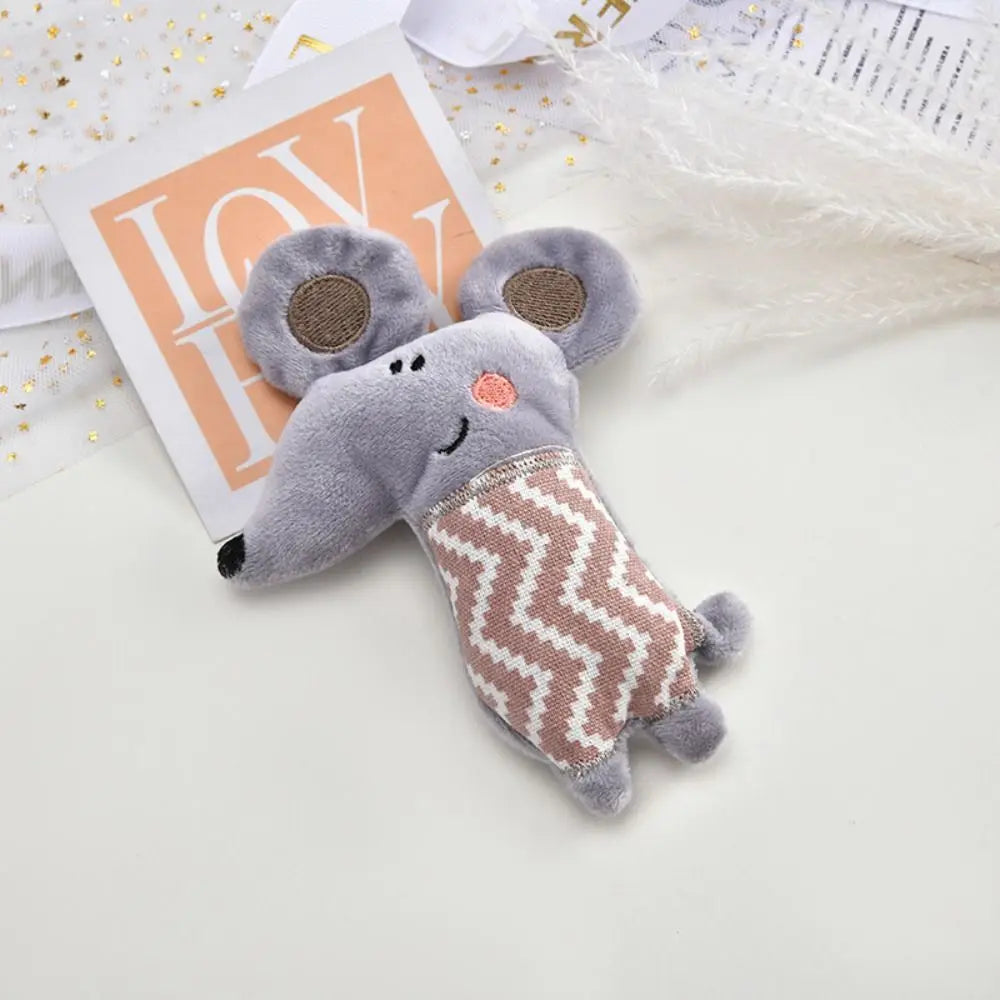 Pet Toys Cartoon Cute Bite Resistant Plush Toy Pet Chew Toy For Cats Dogs Pet Interactive Supplies Pet Partner with holes