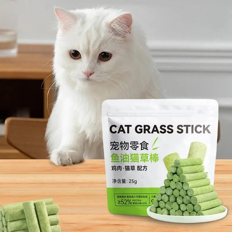 Cat Chew Toy for Teeth Cleaning Outdoor Cat Grass Snack