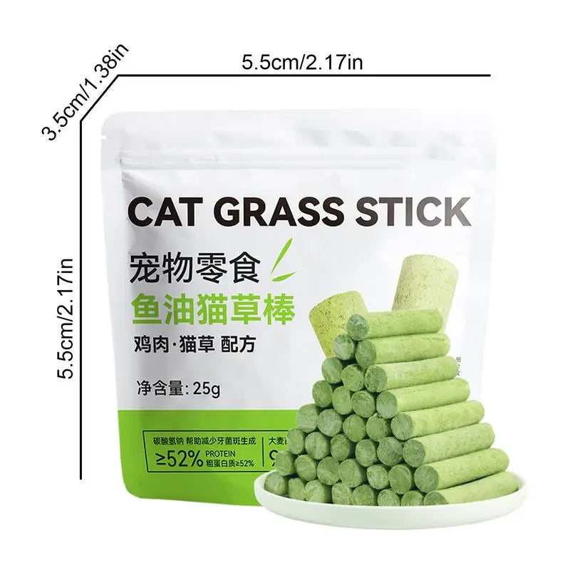 Cat Chew Toy for Teeth Cleaning Outdoor Cat Grass Snack